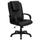 Flash Furniture Black Contemporary Adjustable Height Swivel Faux Leather Executive Chair | 847254016490