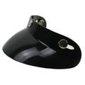 Vistreck Universal Black 3-Snap Motorcycle Helmet Peak Lens Open Face Sun Shade Visor Shield