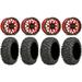 Raceline Krank 14 Red Wheels 29 BigHorn Tires Can-Am Maverick X3 / Honda Pioneer 1000 / Talon