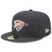 Men's New Era Navy Oklahoma City Thunder 2022/23 Edition Alternate Logo 59FIFTY Fitted Hat