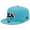 Men's New Era Black San Antonio Spurs 2022/23 City Edition Alternate Logo 59FIFTY Fitted Hat