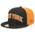 Men's New Era Black York Knicks 2022/23 City Edition Official 9FIFTY Snapback Adjustable Hat