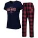 Women's Concepts Sport Navy/Red Boston Red Sox Badge T-Shirt & Pajama Pants Sleep Set