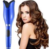 Elecsop Curling Iron Automatic Curling Iron Rotating Ceramic Curling Iron with LED Temperature Display and Timer Rose Professional Air Spin N Curl Hair Curler-Black.