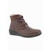 Extra Wide Width Women's Josie Bootie by Drew in Brown Leather (Size 8 1/2 WW)