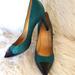 J. Crew Shoes | J. Crew Green Glitter Holiday Pumps | Color: Black/Green | Size: 8
