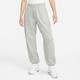 Jogginghose NIKE SPORTSWEAR "Club Fleece Women's Mid-Rise Pants" Gr. L (44/46), N-Gr, grau (dk grey heather, white) Damen Hosen Jogginghosen