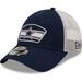 Men's New Era Navy/White Dallas Cowboys Logo Patch Trucker 9FORTY Snapback Hat