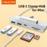 CABLEsmen-HUB à pince USB C pour iMac 2021 Type C vers USB 3.0 USB C SD TF lecteur de carte pour