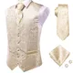 Hi-aught InjChampagne GlaSet pour homme gilet jaune émaillé pour mariage veste formelle