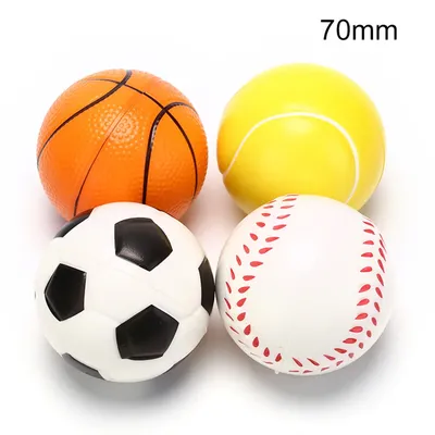 Mini jouets de football en caoutchouc souple basket-ball baseball tennis mousse IkAnti jouet