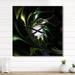 Designart 'Multi Colored Green Stained Glass' Oversized Modern Wall CLock