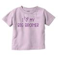 I Love My Big Brother Younger Sibling Toddler Boy Girl T Shirt Infant Toddler Brisco Brands 4T