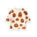 Diconna Infant Baby Girl Boy Halloween Outfit Toddler Pumpkin Sweatshirt Long Sleeve Loose Tops Fall Winter Clothes Orange 4-5 Years