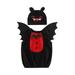 AMILIEe Infant Kids Baby Boys Girls Halloween Costume Sleeveless Crew Neck Sweater with Bat Wings and Hat