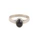 Serene Solitude,'Sterling Silver Solitaire Ring with Star Sapphire Stone'