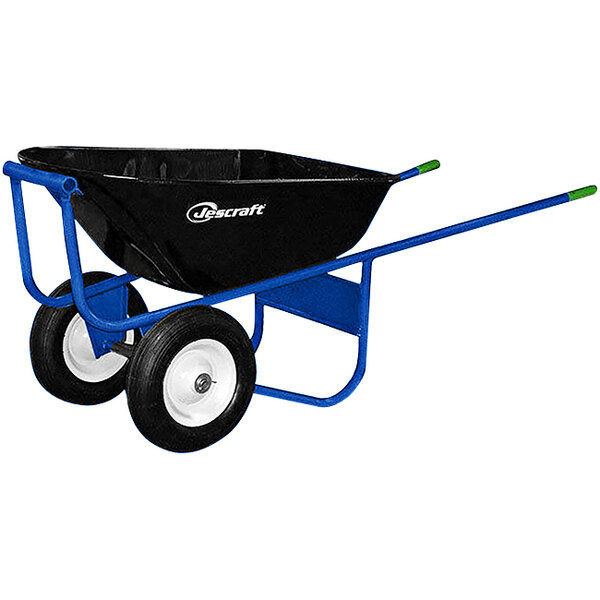 Jescraft 6 Cu. Ft. Fully Welded Steel Wheelbarrow with Dual 16" Pneumatic Tires SWA-620
