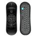 WeChip R2 Air Remote 2.4G Wireless Backlit Voice Remote with Keyboard Black