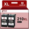210XL Black Ink Cartridges Replacement for Canon Ink 210XL PG-210 for PIXMA IP2702 MP230 MP240 MP250 MP280 MP480 MP490 MP495 MP499 MX320 MX330 MX340 Printer (2 Pack)