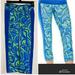 Lilly Pulitzer Pants & Jumpsuits | Lily Pulitzer Luxketic Weekender Crop Athletic Low Rise Pants W/Pocket Xsmall | Color: Blue/Green | Size: Xs