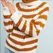 Anthropologie Sweaters | Anthropologie Tina Jo Maribel Striped Sweater | Color: White/Yellow | Size: Xs