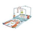 Fisher-Price HJK45-3-in-1 Kleine Ferienhaus Spieldecke, Spieldecke für das Spielen in Bauchlage und Tunnel zum Hindurchkrabbeln mit Spielzeug für Babys und Kleinkinder ab der Geburt