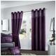 GC GAVENO CAVAILIA Ring Top Diamante Light Reducing Eyelet Curtain, Luxurious Shiny Thermal Insulated Door Curtains, Aubergine, 90x90 Cm