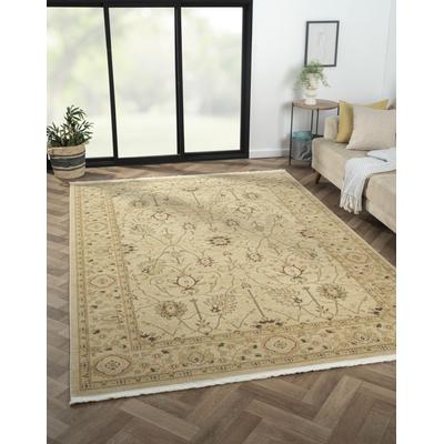 Teppich "Maryam 2", beige (cream, beige), B:200cm H:7,5mm L:290cm, Polypropylen (PP), MYFLAIR MÖBEL & ACCESSOIRES, Teppiche, Fransenteppich, Kurzflor, Orient Optik, edler Glanz, mit Fransen, besonders weich Image
