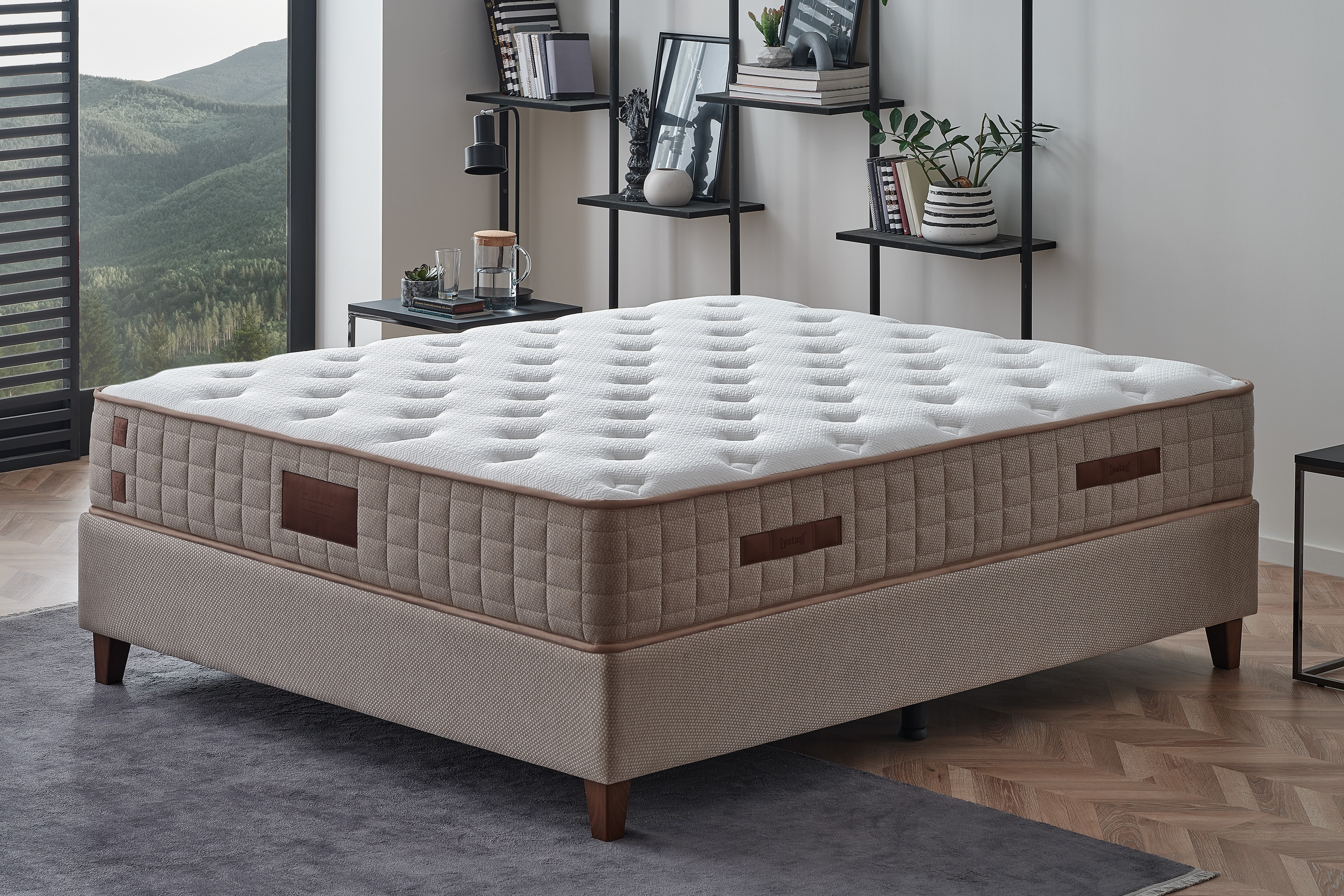 Taschenfederkernmatratze YATAS BEDDING "Majestät First Class Cool&Wool, Matratze in 90x200 weitere Größen", weiß, B:120cm H:30cm L:200cm, Bezug: 100% Polyester. Bezug (unten): 59% Polyester, 41% Polyethylen, Matratzen, Taschenfederkernmatratze, H2,...