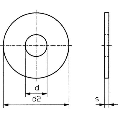 Unterlegscheibe 4.3 mm 12 mm Kunststoff 100 St. Toolcraft 4,3 D9021 poly 194732 Image