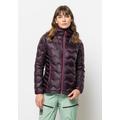 Daunenjacke JACK WOLFSKIN "ALPSPITZE DOWN HOODY W" Gr. XL (46), lila (helllila) Damen Jacken Sportjacken