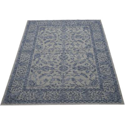 Teppich MUSTERRING "DENVER", grau (grau, blau), B:200cm H:8mm L:290cm, Polyester, Teppiche, exlcusive MUSTERRING DELUXE COLLECTION Image