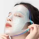Masque facial en silicone pour femmes outil de soins de la peau feuille de gel réutilisable