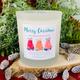 Personalised Fun Christmas Candle Gift | Winter Polar Bears | Stocking Filler | Xmas Home Decoration Candle - Frosted Glass Jar