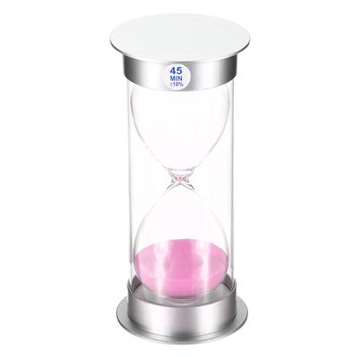 45 Minute Sand Timer, Sandy Clock Count Down Sand Glass, Pink Sands