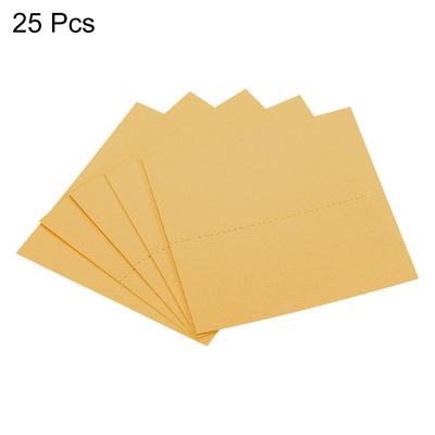 Table Name Place Cards,25Pcs Favor Decor Foldable Blank Card, Gold Tone - Gold Tone