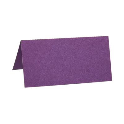 Table Name Place Cards,25Pcs Favor Decor Foldable Blank Card, Purple