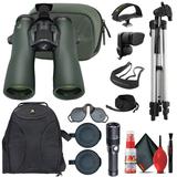 Swarovski 12x42 NL Pure Binoculars + Swarovski Comfort Strap + Swarovski Forehead Rest + 6FT Tripod + Padded Backpack + Binocular Tripod Adapter + Flashlight + Cleaning Kit