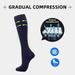 Pgeraug Compression Socks for Women Compression Socks 7 Pairs for Women Men Circulation Knee High Sock Is Support for Running Cycling Multi-Color
