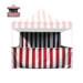 TentandTable Speedy Pop-up Carnival Tent Sidewall Kit Only Red and White Striped 10 ft x 10 ft