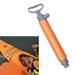 Bilge Pump for Kayaks Canoes and Boats Manual Kayak Hand Water Pumps Portable Sump Pump Equipment for Kayakers Orange