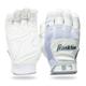 Franklin Sports Adult MLB Shook-Sorb X Batting Gloves Adult Extra Large Pair White/Chrome