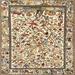 Ahgly Company Machine Washable Indoor Square Traditional Sienna Brown Area Rugs 8 Square