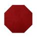 Furnish my Place Modern Plush Solid Color Rug - Red 4 Octagon Pet and Kids Friendly Rug. Made in USA Octagon Area Rugs Great for Kids Pets Event Wedding