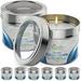Kisco Fresh Linen Scented Candles Natural Soy Wax Candle In Tins - 8 Pk