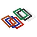 4.6x3 Inch Magnetic Photo Frame for Refrigerator File Cabinet PVC Red White Black Blue Green Orange 6 Pack