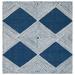 SAFAVIEH Micro-Loop MLP618N Handmade Navy / Ivory Rug