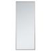 24 in. Metal Frame Rectangle Mirror in Silver - 23.25 x 59.25 x 0.16 in.