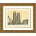 Anonymous 24x19 Gold Ornate Wood Framed with Double Matting Museum Art Print Titled - Notre Dame