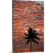 Great BIG Canvas | Hawaii Maui Silhouette Of A Palm Tree At Sunset Canvas Wall Art - 32x48